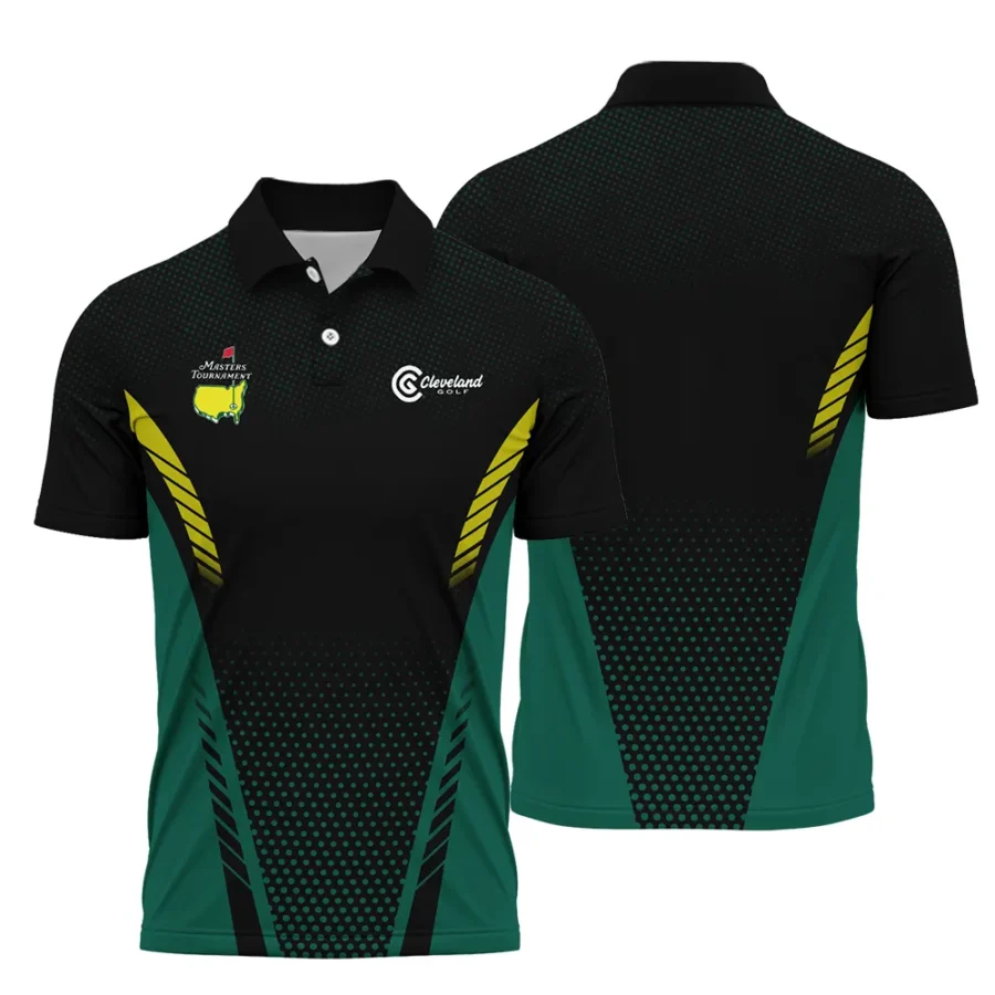 Special Release Green Mix Black Cleveland Golf Masters Tournament Polo Shirt All Over Prints QTMT130724A1CLPL