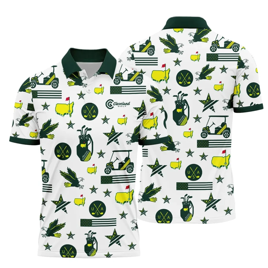 Golf Pattern Green Cleveland Golf Masters Tournament Polo Shirt All Over Prints QTMT180724A1CLPL