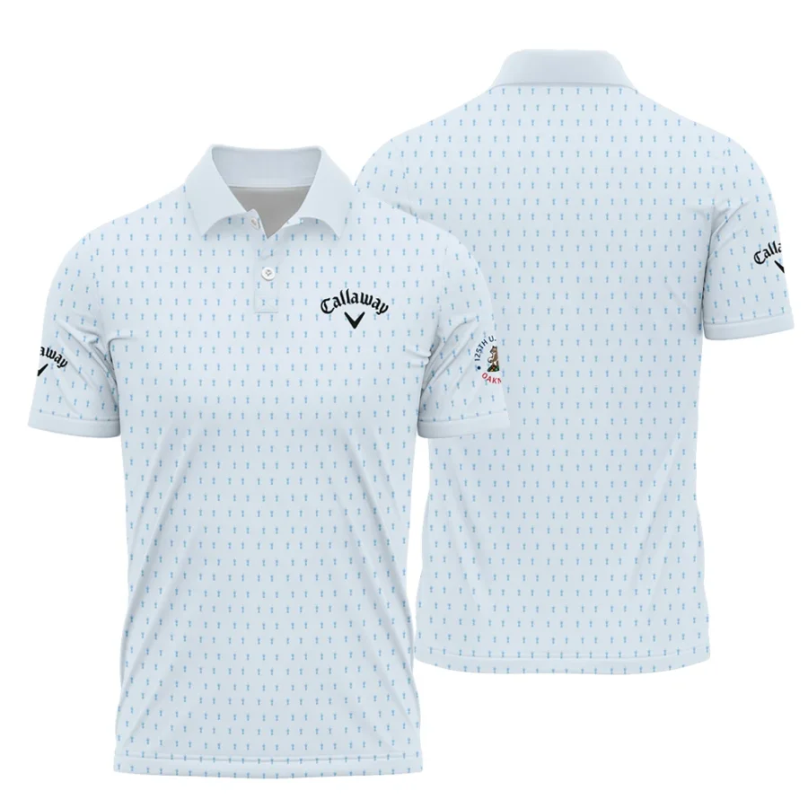 Special Release Light Blue Callaway 125th U.S. Open Oakmont Polo Shirt All Over Prints QTUSM8724A2CLWPL