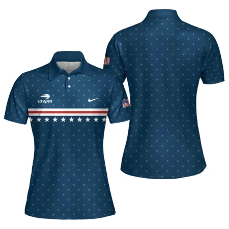 Women Tennis Sport Nike US Open Tennis Short Polo Shirt All Over Prints QTUSTM26724A1NKPL