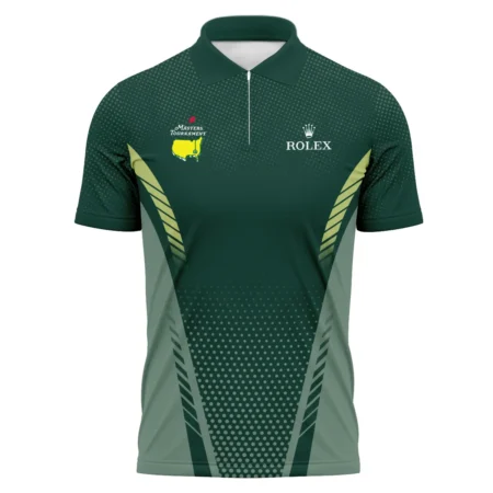 Collab Release Green Mix Rolex Masters Tournament Zipper Polo Shirt All Over Prints BLMT220724A4ROXZPL