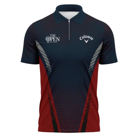 Special Release Dark Blue Red Callaway Masters Tournament Zipper Polo Shirt All Over Prints BLTOP090724A2CLWZPL