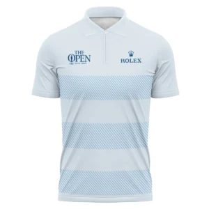 Special Release Rolex 152nd Open Championship Light Blue Background Line Pattern Vneck Polo Shirt All Over Prints  HOTOP100724A01ROXZVPL