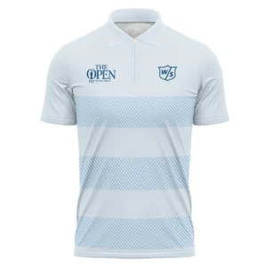 Special Release Wilson Staff 152nd Open Championship Light Blue Background Line Pattern Vneck Polo Shirt All Over Prints  HOTOP100724A01WSZVPL