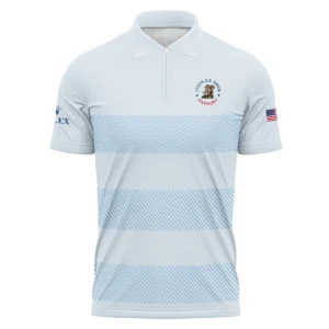 V-neck Polo Shirt Rolex 125th US Open Championship Light Blue Background Line Blue HOUSG120724A02ROXZVPL