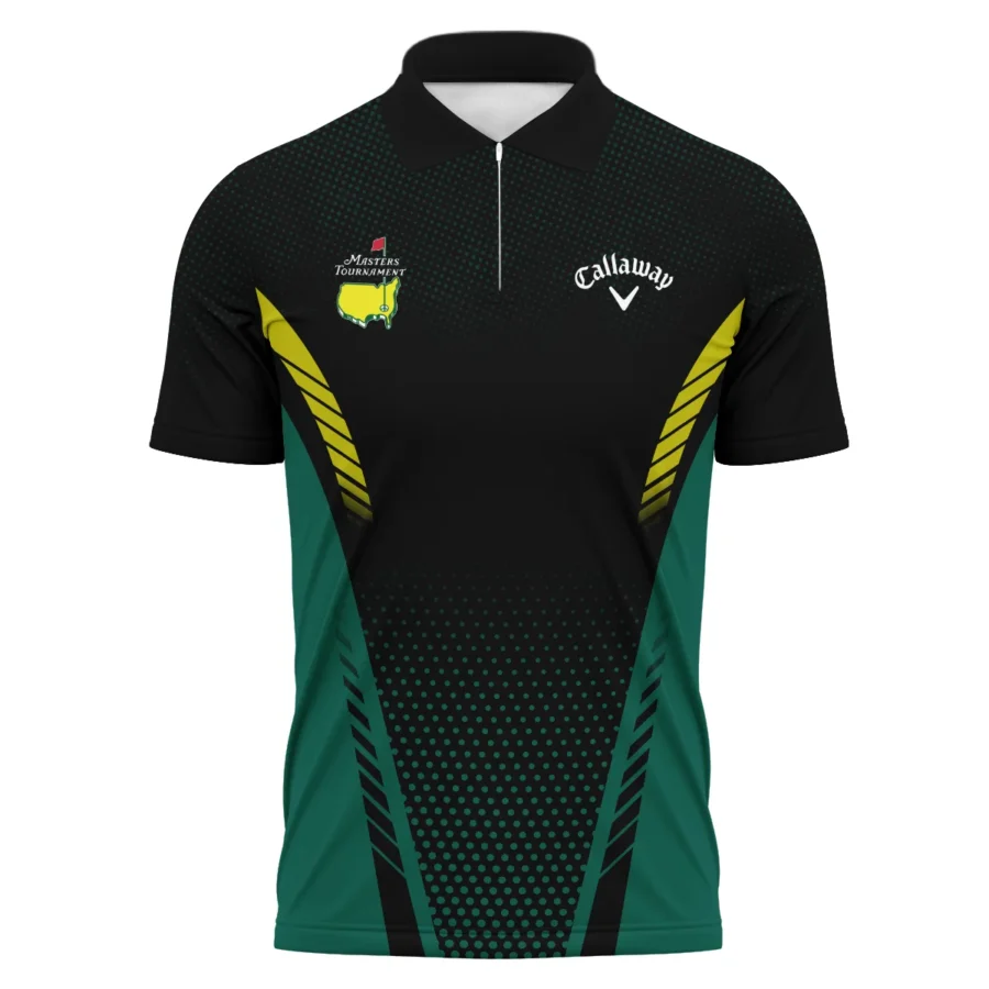 Special Release Green Mix Black Callaway 125th U.S. Open Oakmont Zipper Polo Shirt All Over Prints QTMT130724A1CLWZPL