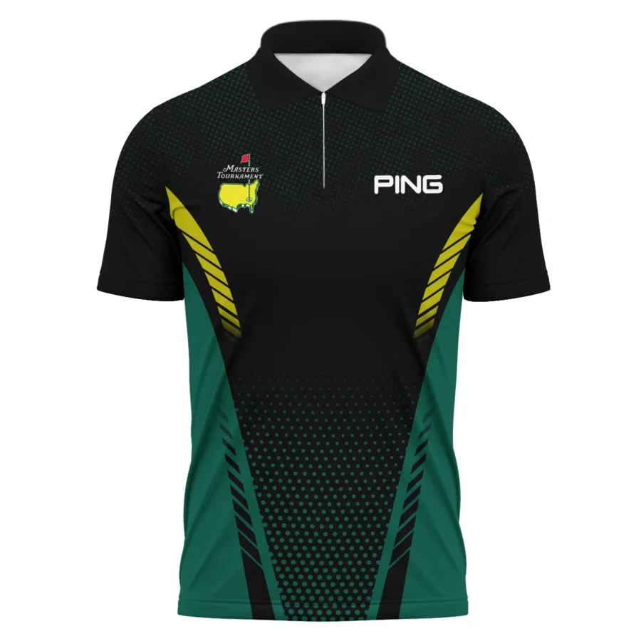 Special Release Green Mix Black Ping 125th U.S. Open Oakmont Zipper Polo Shirt All Over Prints QTMT130724A1PIZPL