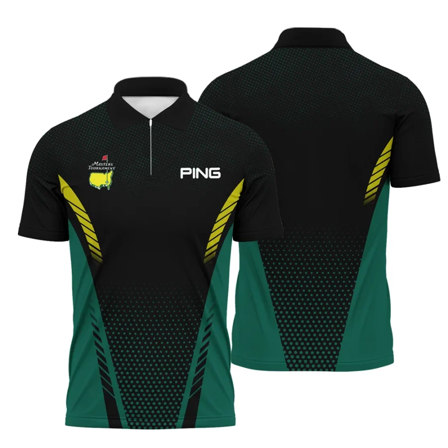 Special Release Green Mix Black Ping 125th U.S. Open Oakmont Zipper Polo Shirt All Over Prints QTMT130724A1PIZPL