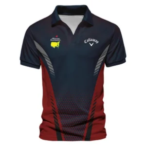 Collab Release Dark Blue Red Callaway Masters Tournament Zipper Polo Shirt All Over Prints BLMT220724A2CLWZPL