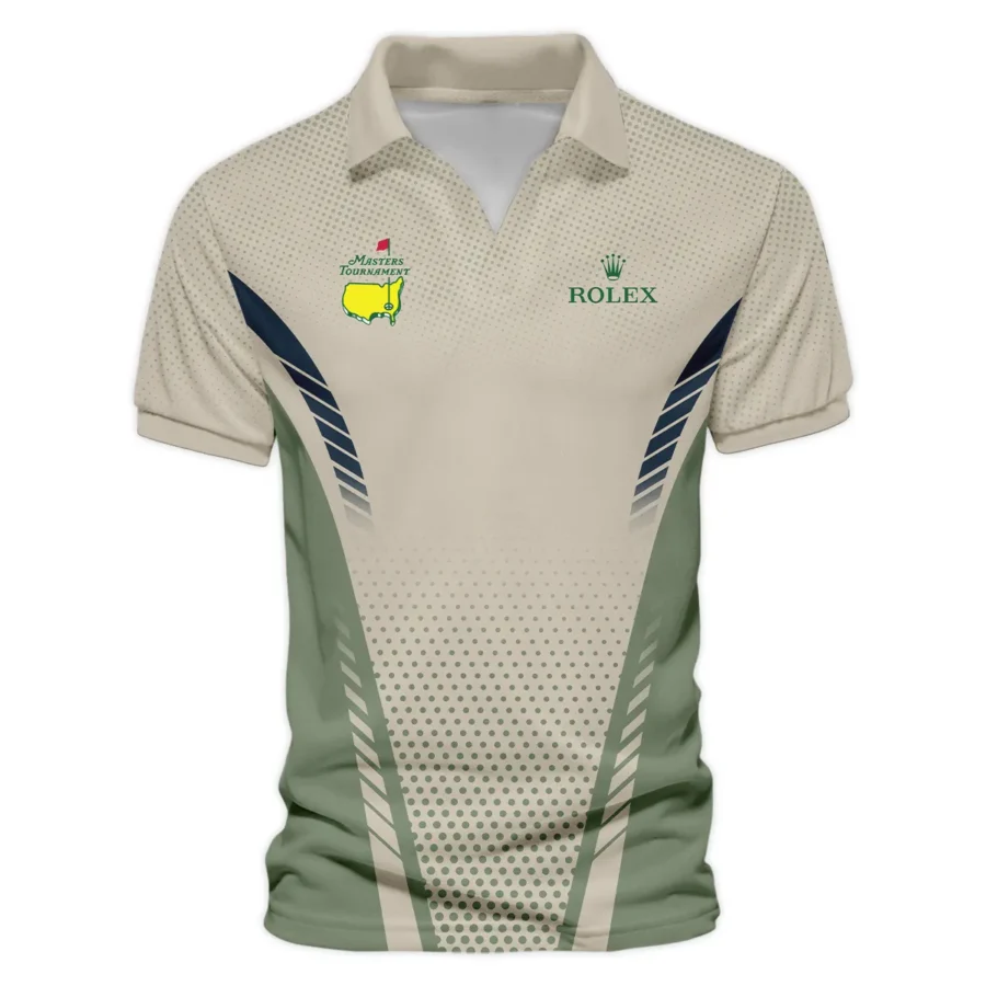 Collab Release Tan Green Rolex Masters Tournament Vneck Polo Shirt All Over Prints  BLMT220724A3ROXZVPL