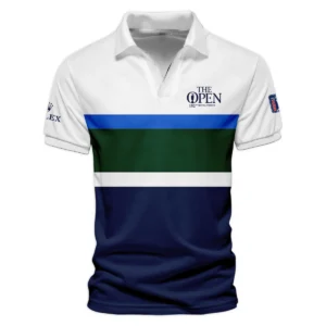 White Blue Green Background Rolex 152nd Open Championship Zipper Polo Shirt All Over Prints HOTOP270624A01ROXZPL