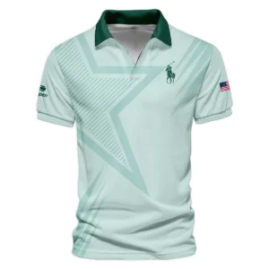 US Open Tennis Ralph Lauren Green Pastel Background Star Line Pattern Hoodie Shirt Style Classic