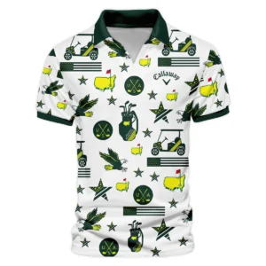 Golf Pattern Green Callaway 125th U.S. Open Oakmont Zipper Polo Shirt All Over Prints QTMT180724A1CLWZPL