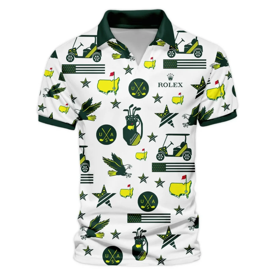 Golf Pattern Green Rolex 125th U.S. Open Oakmont Vneck Polo Shirt All Over Prints  QTMT180724A1ROXZVPL