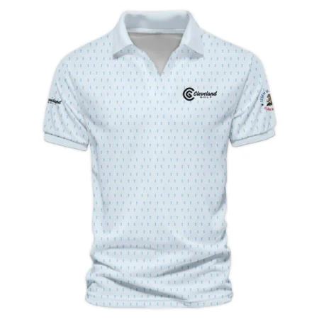 Special Release Light Blue Cleveland Golf Golf 125th U.S. Open Oakmont Vneck Polo Shirt All Over Prints  QTUSM8724A2CLZVPL