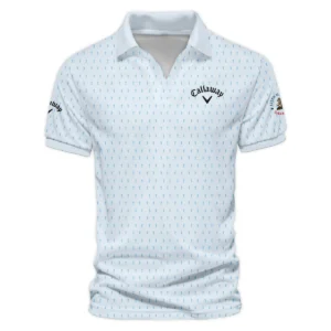 Special Release Light Blue Callaway 125th U.S. Open Oakmont Zipper Polo Shirt All Over Prints QTUSM8724A2CLWZPL