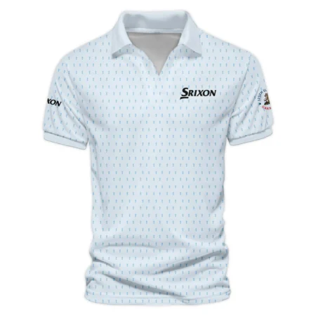 Special Release Light Blue Srixon Golf 125th U.S. Open Oakmont Vneck Polo Shirt All Over Prints  QTUSM8724A2SRZVPL