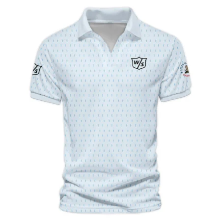 Special Release Light Blue Wilson Staff Golf 125th U.S. Open Oakmont Vneck Polo Shirt All Over Prints  QTUSM8724A2WSZVPL