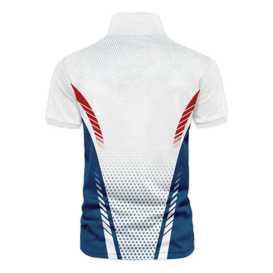 Collab Release Red White Blue Rolex Masters Tournament Vneck Polo Shirt All Over Prints  BLMT220724A1ROXZVPL