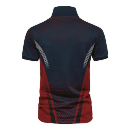 Collab Release Dark Blue Red Cleveland Golf Masters Tournament Vneck Polo Shirt All Over Prints  BLMT220724A2CLEZVPL