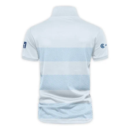 V-neck Polo Shirt Cleveland Golf Presidents Cup Light Blue Background Line Blue HOPDC120724A01CLEZVPL