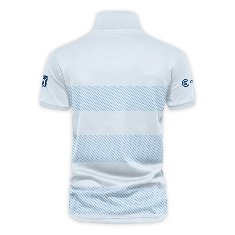 V-neck Polo Shirt Cleveland Golf Presidents Cup Light Blue Background Line Blue HOPDC120724A01CLEZVPL