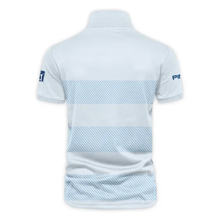 V-neck Polo Shirt Ping Presidents Cup Light Blue Background Line Blue HOPDC120724A01PIZVPL