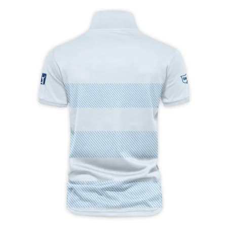V-neck Polo Shirt Wilson Staff Presidents Cup Light Blue Background Line Blue HOPDC120724A01WSZVPL