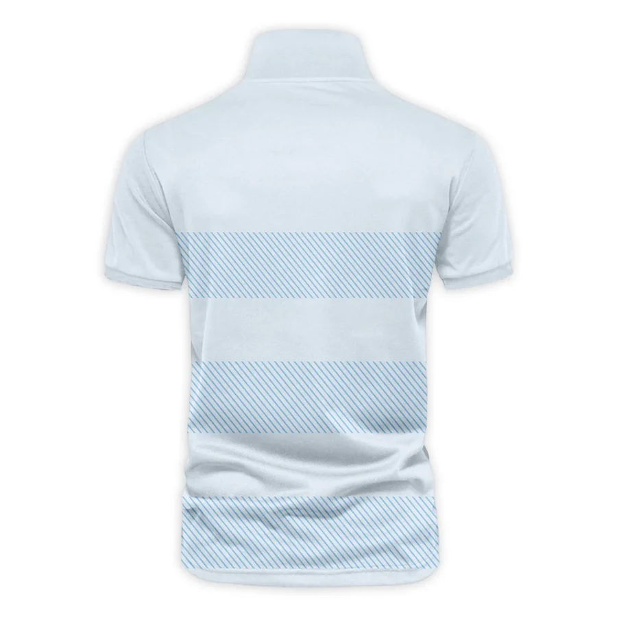 Special Release Cleveland Golf 152nd Open Championship Light Blue Background Line Pattern Vneck Polo Shirt All Over Prints  HOTOP100724A01CLEZVPL