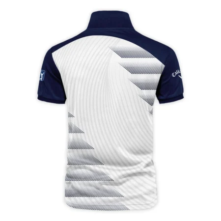 Callaway 152nd Open Championship Blue White Line Pattern Vneck Polo Shirt All Over Prints  HOTOP280624A02CLWZVPL