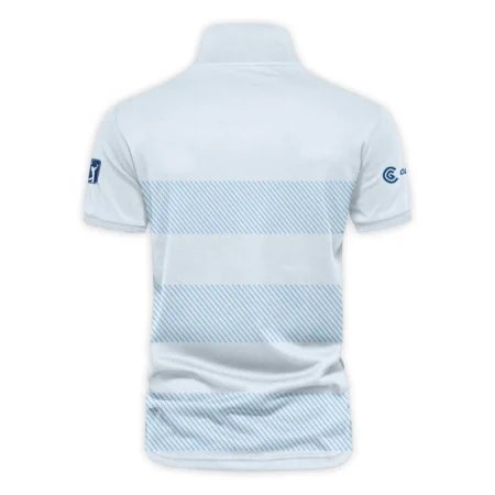 V-neck Polo Shirt Cleveland Golf 125th US Open Championship Light Blue Background Line Blue HOUSG120724A02CLEZVPL