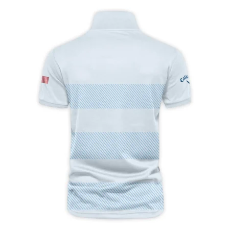 V-neck Polo Shirt Callaway 125th US Open Championship Light Blue Background Line Blue HOUSG120724A02CLWZVPL