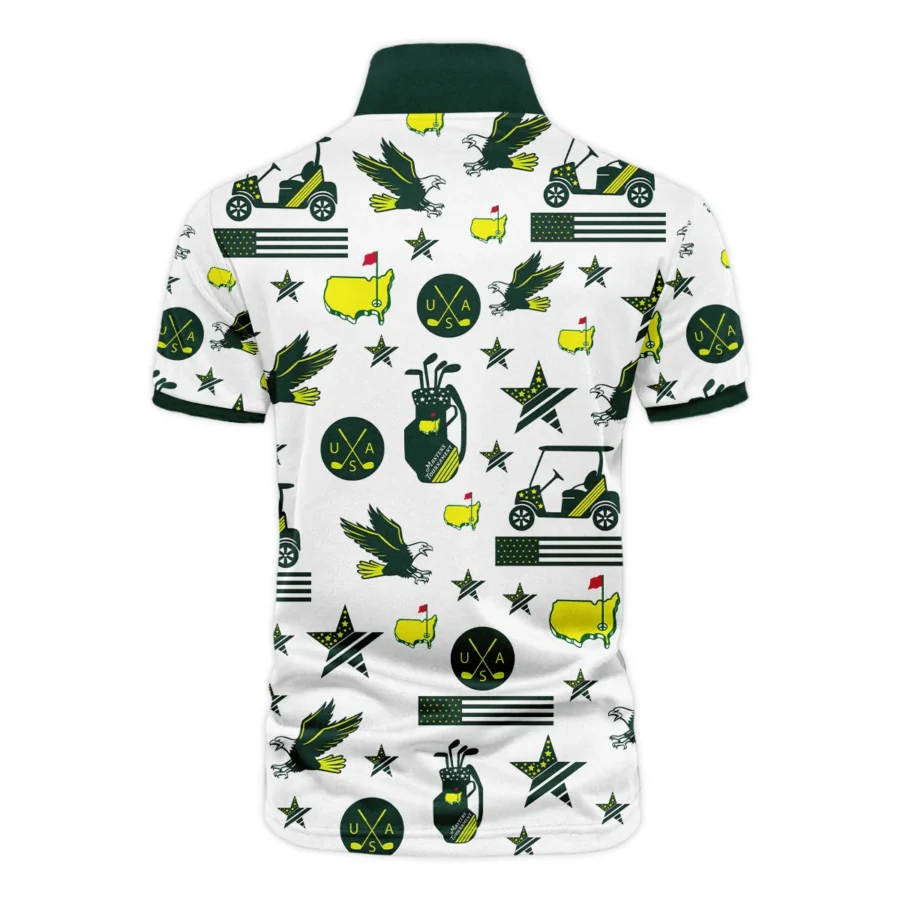 Golf Pattern Green Cleveland Golf Masters Tournament Vneck Polo Shirt All Over Prints  QTMT180724A1CLZVPL