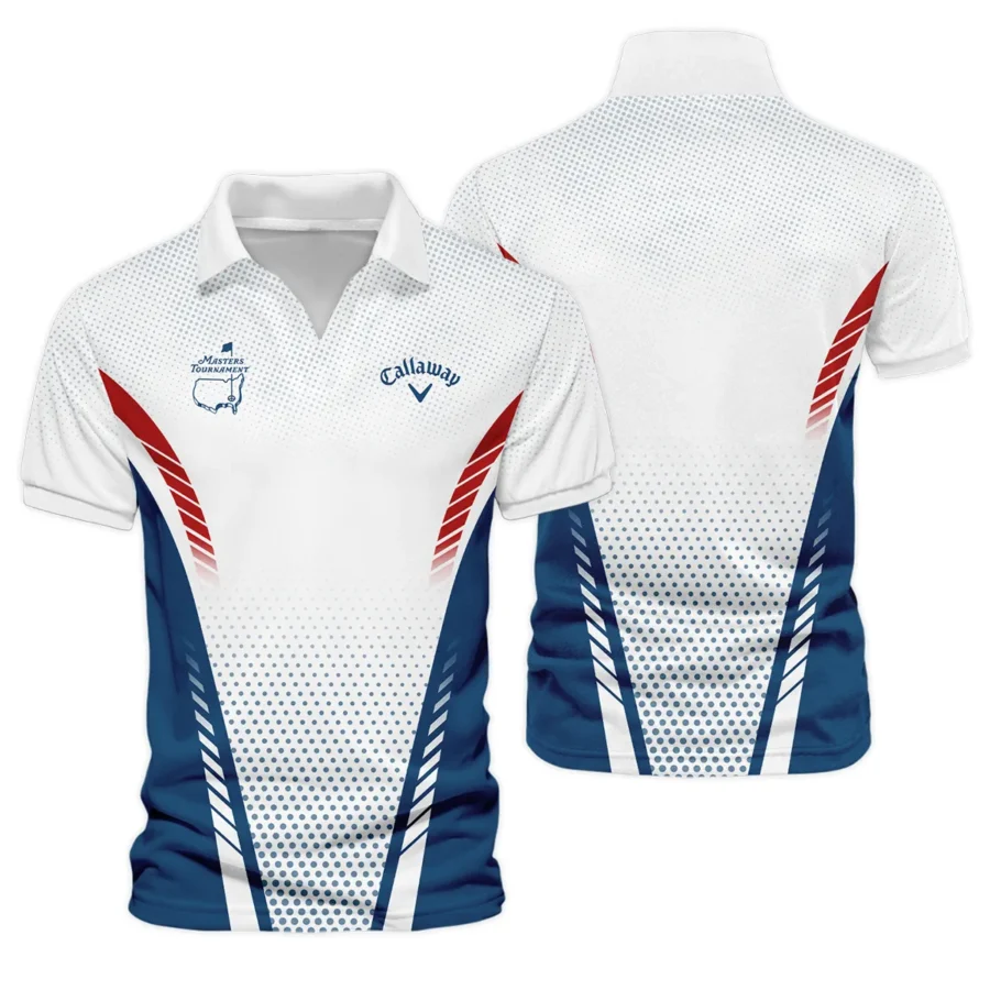 Collab Release Red White Blue Callaway Masters Tournament Vneck Polo Shirt All Over Prints  BLMT220724A1CLWZVPL