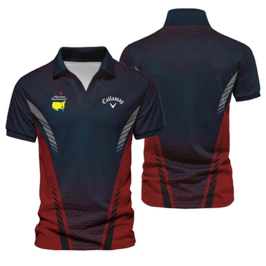 Collab Release Dark Blue Red Callaway Masters Tournament Vneck Polo Shirt All Over Prints  BLMT220724A2CLWZVPL