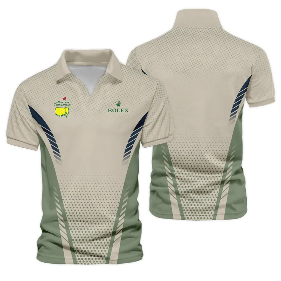 Collab Release Tan Green Rolex Masters Tournament Vneck Polo Shirt All Over Prints  BLMT220724A3ROXZVPL