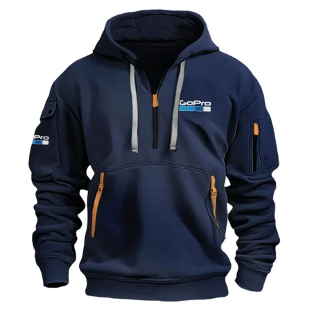 Special Release Nature Photography x GoPro Brand Fashion Hoodie Half Zipper BLNP170724A1GP - Navy