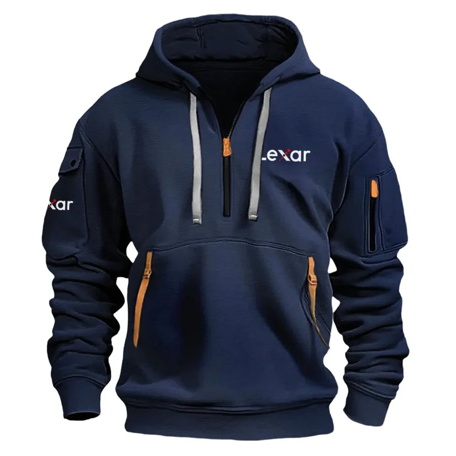 Special Release Nature Photography x Lexar Brand Fashion Hoodie Half Zipper BLNP170724A1LX - Navy