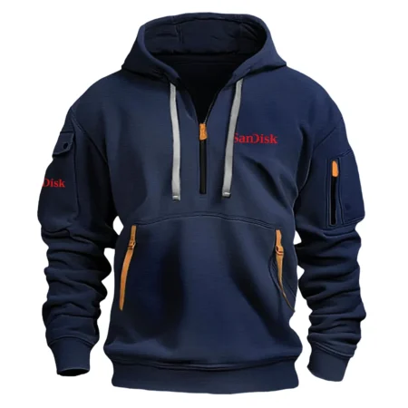 Special Release Nature Photography x SanDisk Brand Fashion Hoodie Half Zipper BLNP170724A1SD - Navy