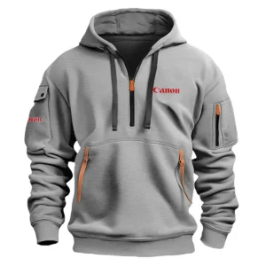 Special Release Nature Photography x Canon Brand Fashion Hoodie Half Zipper BLNP170724A1CN - Black