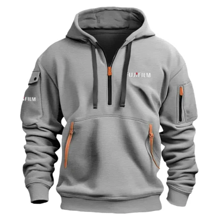 Special Release Nature Photography x Fujifilm Brand Fashion Hoodie Half Zipper BLNP170724A1FJF - Gray