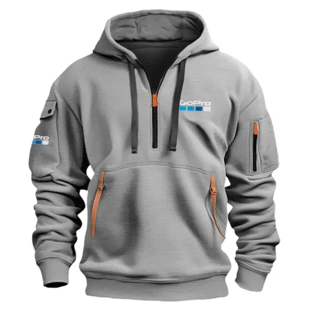 Special Release Nature Photography x GoPro Brand Fashion Hoodie Half Zipper BLNP170724A1GP - Gray