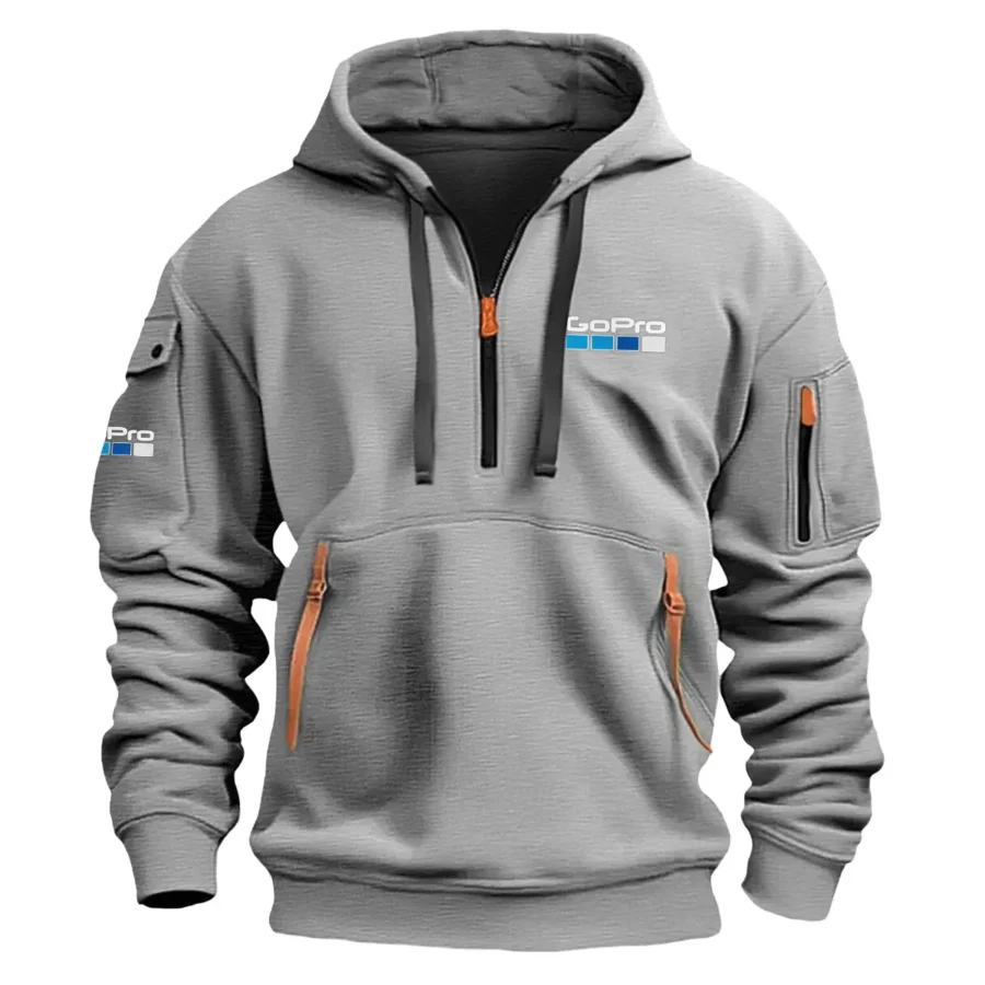 Special Release Nature Photography x GoPro Brand Fashion Hoodie Half Zipper BLNP170724A1GP - Gray