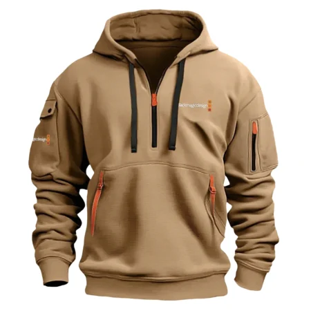 Special Release Nature Photography x Blackmagic Design Brand Fashion Hoodie Half Zipper BLNP170724A1BMD - Khaki