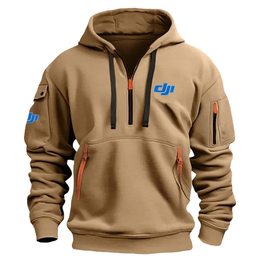 Special Release Nature Photography x DJI Brand Fashion Hoodie Half Zipper BLNP170724A1DJI - Khaki