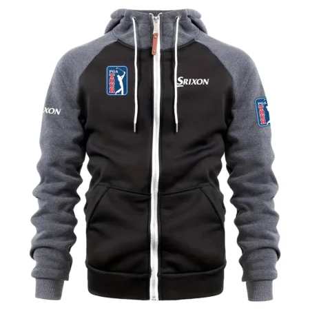 Sport Fashion Srixon PGA Tour Fashion Jacket With Pocket, Hooded Zip Up Sportswear QTPGA290724A1SR