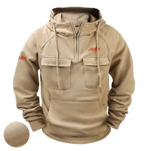 Special Release Nature Photography x Joby Brand Tactical Quarter Zip Hoodie BLNP170724A1JB - Gray