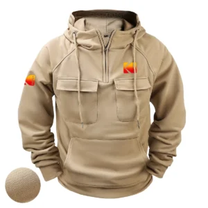 Special Release Nature Photography x Kodak Brand Tactical Quarter Zip Hoodie BLNP170724A1KD - Gray