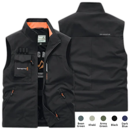 Special Release Nature Photography x Blackmagic Design Brand Outdoor Sleeveless Vest BLNP170724A1BMD - Black