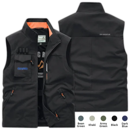 Special Release Nature Photography x Casio Brand Outdoor Sleeveless Vest BLNP170724A1CS - Black